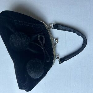 Vintage Gap Black Velvet Handbag